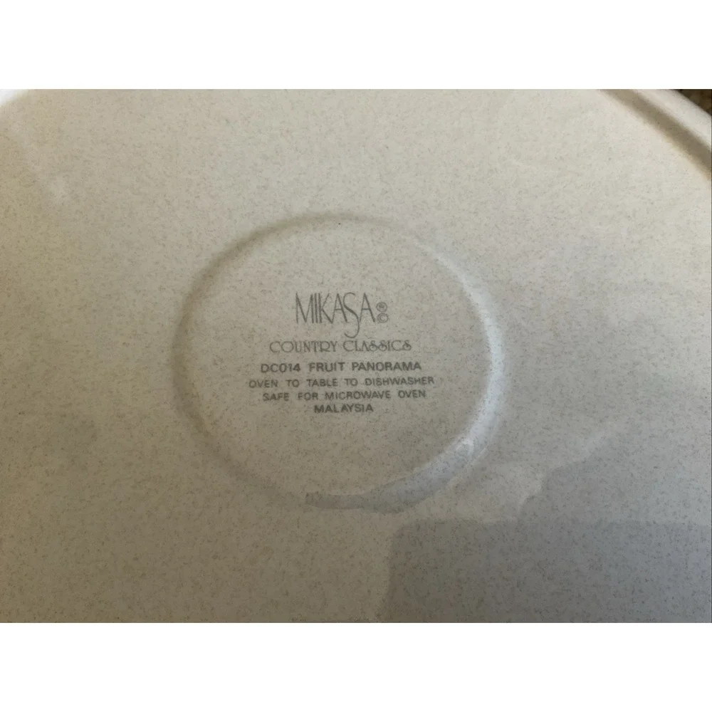 Mikasa Fruit Panorama Country Classics Chip & Dip Serving Dish